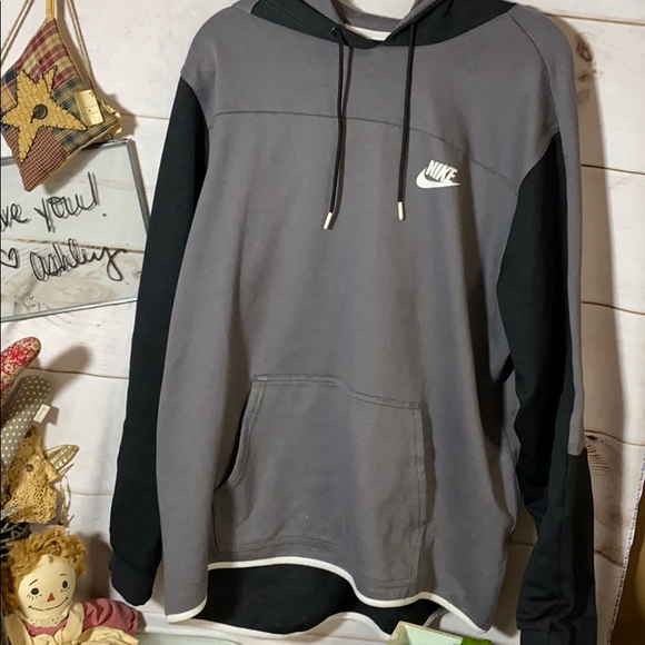 Nike Other - Nike; Black & Gray Hooded sweatshirt; Hoodie; XXL